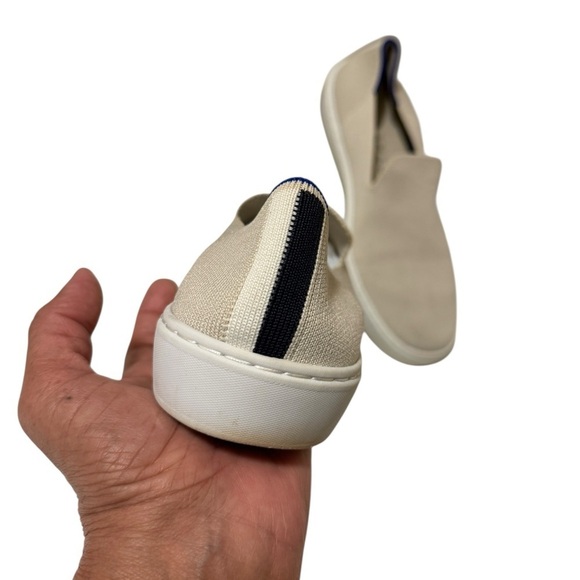 ROTHY\'S Tan Slip-On Shoes cream color in great conditions very clean. main image 10